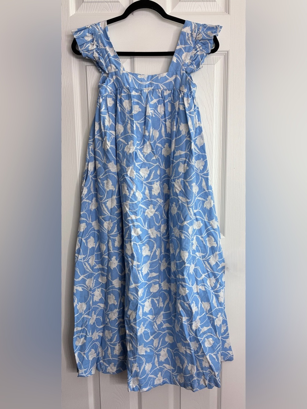 a new day Light Blue and White Floral Maxi Dress